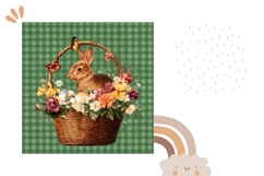 Easter Basket Pillow Case Design, Easter Bunny Pillow Product Image 2