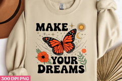 MAKE YOUR DREAMS PNG, Magic and Celestial Sublimation PNG Product Image 2