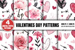 Valentines Day Patterns Bundle PNG Product Image 3