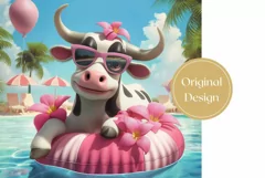 Funny Cow Tumbler Sublimation, 3D Cow Sublimation Design Product Image 2