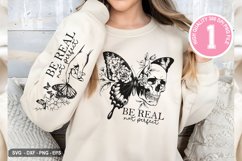 Be Real, Not Perfect - Inspirational SVG T-shirt Design Product Image 2