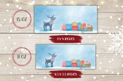 Cartoon Christmas Deer Mug, Christmas Animals Mug Design Product Image 2