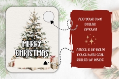 Watercolor Christmas Tree Money Cards, Christmas Gift Cards Product Image 2