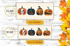 Funny Pumpkins Mug Wrap, Halloween Coffee Mug Sublimation Product Image 2