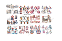 Christmas Mega Clipart Bundle, Xmas Clipart, Huge Bundle Product Image 2