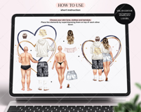 Curvy Couple Clipart Portrait Creator Product Image 2