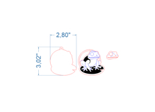 Halloween Frog Keychain SVG laser cut files for Glowforge Product Image 2