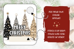 Boho Christmas Tree Money Cards, Christmas Gift Card Designs Product Image 2