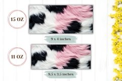 Colorful Fur Mug Design, White Fur Mug Sublimation Design Product Image 2