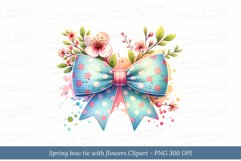 Spring Flower Coquette Bow PNG Product Image 2