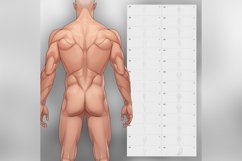 100 Procreate Men's Mannequin Stamp Brushes Product Image 8