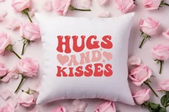 Hugs and kisses SVG, Retro Valentine SVG Product Image 2