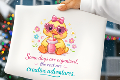 Cute Duck Creative Adventures Fun Positive Quote Product Image 4