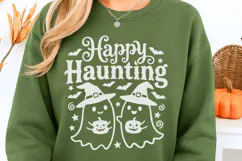 Happy Haunting Svg, Halloween Ghost Svg, Trick Or Treat Svg. Product Image 3