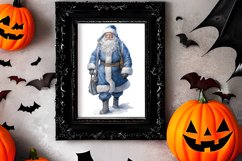 Blue Christmas Watercolor Clipart Sublimation Product Image 2