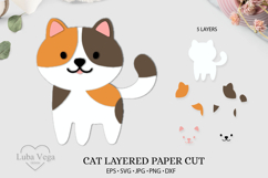 Laser cutting ideas cat / Cat paper cutting design Product Image 1