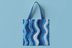 Light Blue Waves Digital Paper Product Image 2