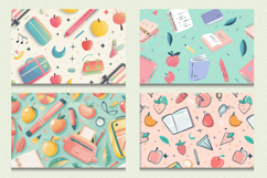 Pastel Back to School Cutting Boards sublimation Design Product Image 2
