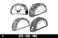 Vector icon of a classic taco Product Image 2