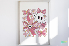 Pink Ghost Breast Cancer Awareness Png Product Image 5