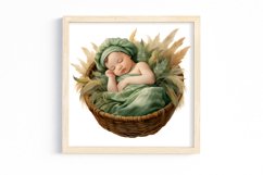 Green Boho Baby Shower Sublimation Product Image 2