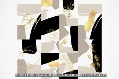 Modern Abstract Wall Art Bundle, Black and Gold Abstract Art Product Image 2