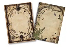 Gothic Witch Junk Journal Pages Product Image 2