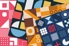 10 colorful geometric seamless vector patterns Product Image 2