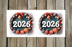 New year moods | 4 watercolor xmas Sublimation Mug designs Product Image 2