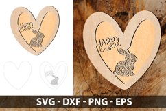 Happy Easter Laser Cut SVG | Easter Laser Cut Decoration Product Image 1