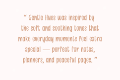 Gentle Hues - Handwritten Font Product Image 2