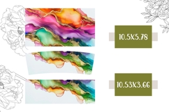 Fluid Art Tumbler Template, Watercolor 40 Oz Tumbler Print Product Image 2