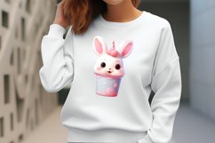 Easter Coffee Cup Sublimation Clipart, Watercolor Clipart Product Image 2
