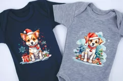 Christmas Cute Dog cliparts. PNG sublimation Product Image 3
