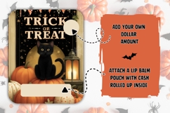 Trick Or Treat Money Card, Printable Halloween Print Product Image 2