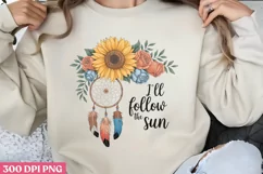 I ll Follow the Sun PNG, Sunflower Quote Collection Clipart Product Image 1
