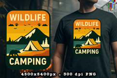 Wildlife Camping Mountain PNG Outdoor Adventure Design Product Image 2