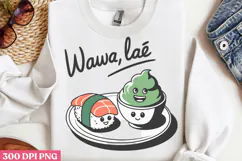 Wawa, Lie PNG, Sushi Sublimation PNG Product Image 1