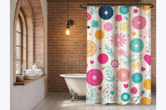 Shower curtain template mockup Product Image 3
