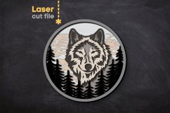 Wolf SVG laser cut file for Glowforge Product Image 2