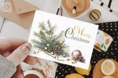 Spruce Decor 5 Watercolor Cliparts PNG sublimation Product Image 3