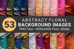 53 Abstract Floral Funeral Backgrounds for Memorial Programs Product Image 2