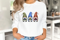 Gnome With Gift Clipart Festive Holiday Digital PNG Product Image 2