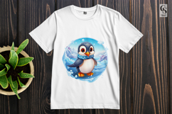 Cute Winter Penguin Clipart Sublimation PNG Product Image 2