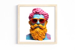 Colorful God Greek Statues Sublimation, Watercolor Clipart Product Image 2