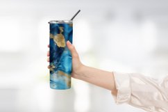 Blue marble tumbler wrap design Product Image 2