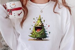 Funny Christmas Tree Sublimation Clipart, Christmas PNG Product Image 2
