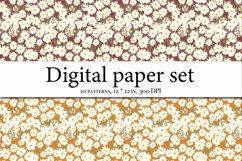 Wildflowers Aesthetics Digital Paper, Meadow Flowers Product Image 6