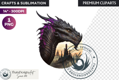 Fantasy Dragon Clipart, dragon PNG, Fantasy PNG Product Image 1