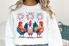 America Rooster Svg Design | 4th of july svg | Shirt Svg Product Image 1